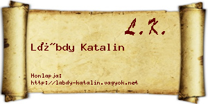 Lábdy Katalin névjegykártya